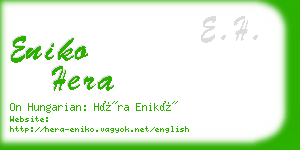 eniko hera business card